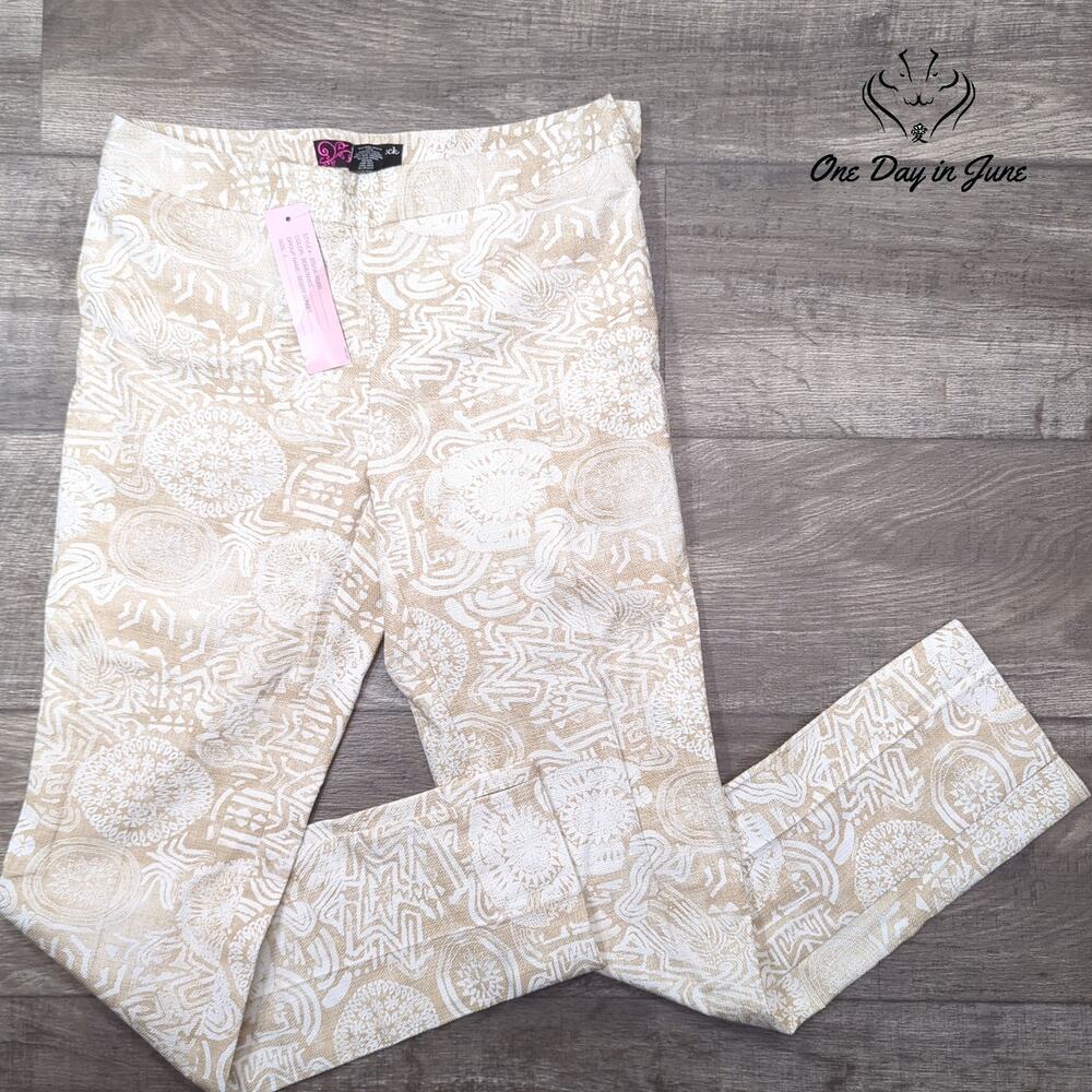 Peck & Peck Desert Sunset Straight Leg Pants Size 4